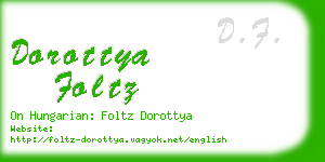 dorottya foltz business card